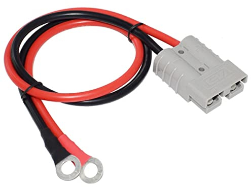 Dongge Batterieanschluss 50A 600V Stecker mit O-Ring-Batterieanschlusskabel 10AWG 50cm Kabel Ladestecker für Gabelstapler, Stecker für Anhängerwinden für Wohnwagen, Boote, Solaranlagen usw