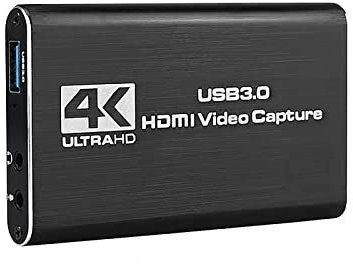 Tarjeta de captura de audio y video 4K, Ultra HD USB3. 0 adaptador de captura HDMI, convertidor de video, dispositivo de grabación de audio y video de transmisión en vivo 1080P