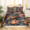 Loussiesd Armee Camo Bettwäsche Jugendliche Kinder JungenTeens Camo Tarnung Bettwäsche 135x200cm Mädchen Orange Schwarz Grau Dekor Leichte Bettbezug Set Bunte Camouflage Muster Bettwäsche 2Stück
