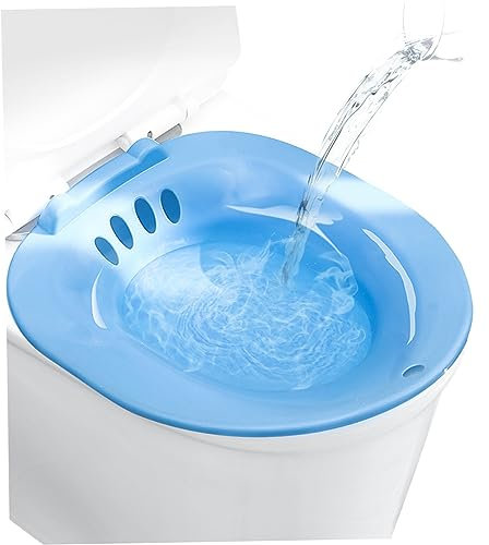 Gcroet 1pc Sitz Bath Portable Bidet Toilet Sage de Toilette Bidet pour Toilettes Attachement Bidet s'adapte aux Toilettes universelles pour Les blessures Post-Partum, Les hémorroïdes, Les Soins pé