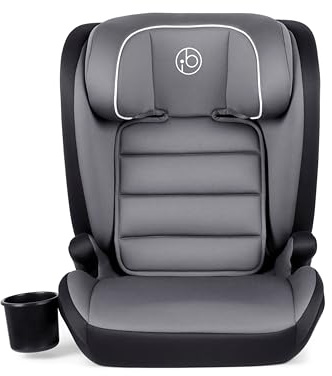 Ickle Bubba Oracle i‑Size ISOFIX Toddler Car Seat (Dark Grey) | 100–150cm Group 2/3 | High‑Back to Backless Booster | R129‑03 Side‑Impact Protection | 10‑Position Adjustable Headrest & Cupholder