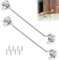 2 Pièces Crochet Porte, Loquet Porte Exterieur, Crochet Fermeture Porte, Crochet Cabine en Acier Inoxydable, Crochet Fermeture Porte, Serrure à Crochet de Porte en Acier Inoxydable(20cm/8Zoll)