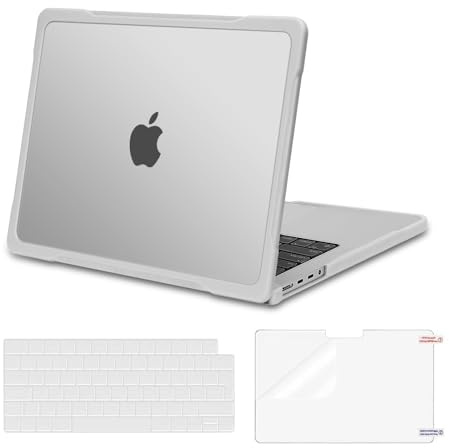 MOSISO Compatible with MacBook Pro 14 inch Case 2026-2021, Translucent