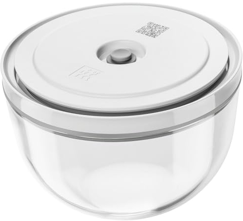 ZWILLING Z1030-838 Fresh & Save Vacuum Storage Bowl, M, 7.1 Inch Glass, Bowl, Airtight Lid, Heat Resistant, Glass, Vacuum Storage Container