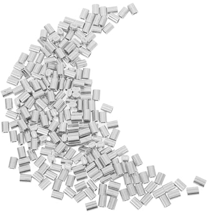 HOMOCONO 250pezzi Manicotti Crimpare Alluminio Raccordi Doppio Per Cavi e Fili Elettrici Resistenti e Sicuri Perfetti Per Installazioni Costruzione