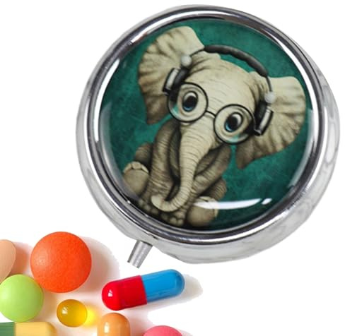 GkgWuxf Pastillero portátil | Organizador de pastillas de viaje de 3 compartimentos, almacenamiento compacto de suplementos, contenedor de medicamentos para bolso de bolsillo