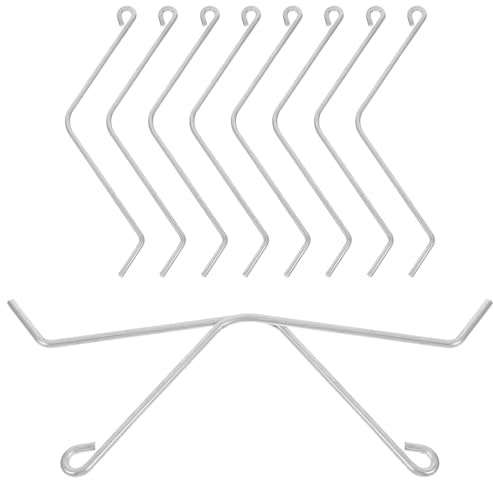Anneome 10pcs Stainless Steel Beehive Frame Spring Clamps Beehive Connection Clamps for Beekeeping Hive Frame Wire Fixing Tools for Beekeeping Supplies
