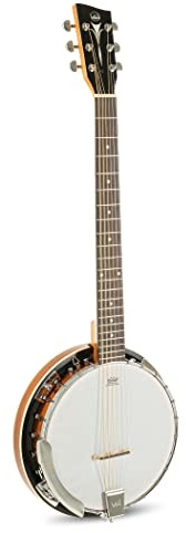 Gewa 505026 Banjo Select 6 Cuerdas, Parche Original Remo, con Estuche