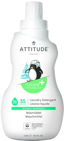 ATTITUDE LittleOnes Flüssigwaschmittel für 35 Maschinen, Birnennektar, 1er Pack (1 x 1.05 l)