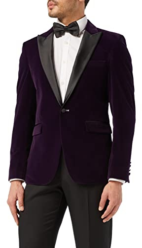 Xposed Los Hombres de Terciopelo Tuxedo Blazer [BLZ-DINNER-RICKY-PURPLE-44,54EU]
