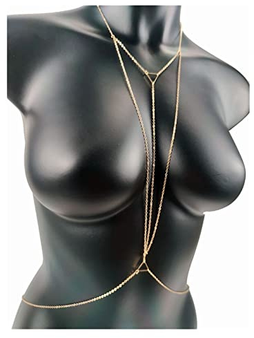 Kroppskedja Bröstkedja kropp smycken kroppskedja bikini for kvinnor tillbehör strand midja halsband strand kropp smycken for kvinnor Midjekedja (Color : B)