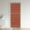 Loussiesd Boho Doorway Curtains Privacy Rusty Red Bohemian Geometric Closet Door Curtain for Bedroom 30%-50% Blackout Room Darkening Thermal Insulated Curtain Drape for Doors Windows 1 Panel 86x203cm