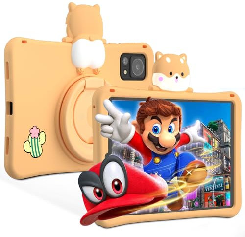 DOOGEE T20 Mini Kid Tablet Niños, Tablet 8 Pulgadas, Android 13 Tablet 9GB (4+5) RAM + 128GB ROM (TF 1TB), 13MP+5MP Cámara/ 5060mAh/ 4G Dual SIM/Face ID/BT 5.0, Tablet Infantil con Funda de EVA