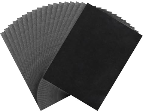 PATIKIL Kolpapper, 30 ark A4 grafitöverföring spårningspapper för spårning ritning skrivning på träduk papper 21 cm x 29,7 cm svart
