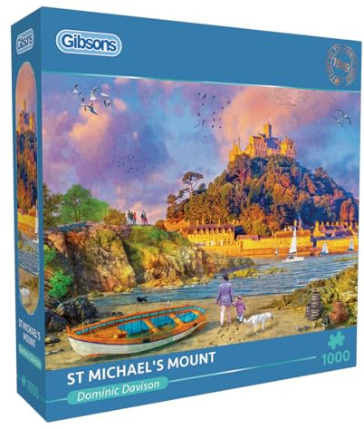 St. Michael's Mount 1000 Piece Jigsaw Puzzle | Coastal Jigsaw Puzzle | Sustainable Puzzle for Adults | Premium 100% Recycled Board | Great Gift for Adults | Gibsons Games