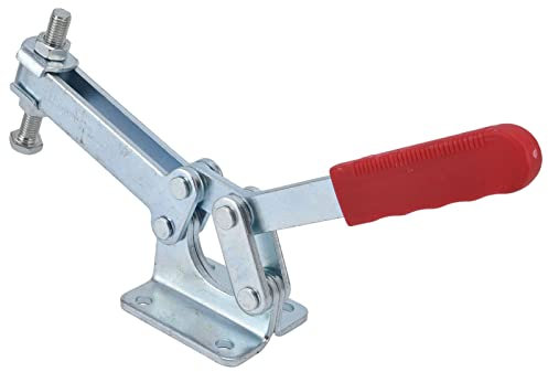 Tomvorks AL CLAMP Grande Grande 630 Kg Fuerza de Mantenimiento de Servicio Pesado Horizontal de Liberación Rápida Cextre de Fijación de la Abrazadera para la Instalación de Equipos