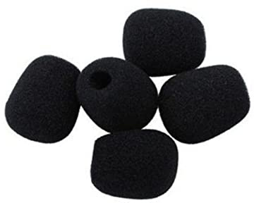 JOINPAYA 10pezzi Copri Microfono Antivento Small Misura Per Lavalier Lapel Mic Microfono Windshield Cover Nero Protezione Soffio e Spugnette Per Conferenze Streaming Gaming e Registrazioni