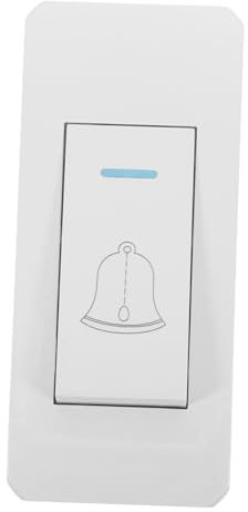 DIYEAH Doorbell Switch Night Light Feature Indoor Door Bell Chime Controller Push to Exit Button for Home Wall and Office Cabinet Use