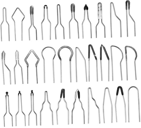 DECORNIJIA 30 Piezas Puntas para Pirograbado de Alta Resistencia Puntas de Alambre Cromoníquel para Quemar Madera Accesorios para Manualidades Madera Precisión y Durabilidad