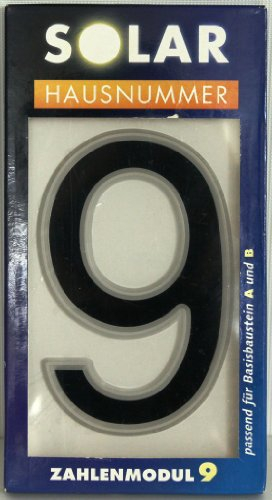 Solar Hausnummer Nr. 9, Acrylglas