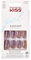 KISS Gel Fantasy Collection Glue-On Manicure Kit, Rush Hour, Long Length Square Fake Nails Includes 28 False Nails, Nail Glue, Nail File, and Manicure Stick