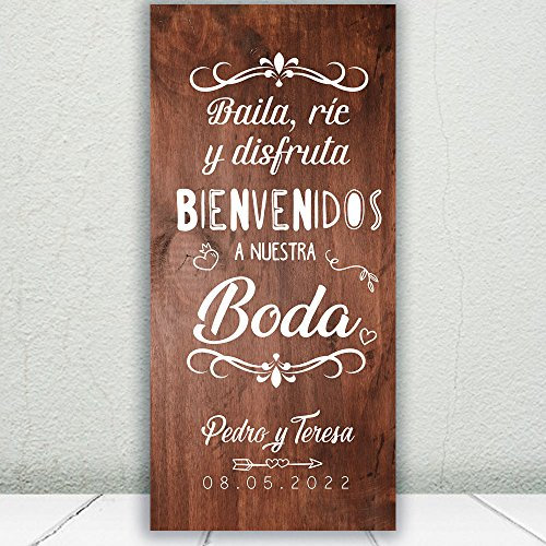Decoración Boda | Cartel Boda Baila & Ríe | 70cm x 150cm