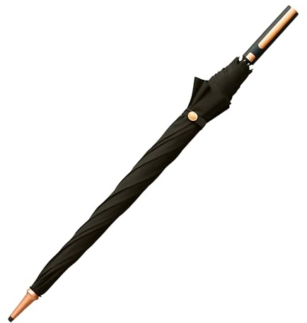 Lemon Pie Products Grand parapluie de golf coupe-vent – 122 cm – Auvent à ouverture automatique – Toit tempête en fibre de verre, canne de marche élégante et élégante avec poignée sécurisée brevetée