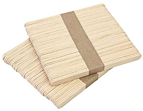 KKSTY Lot de 100 étiquettes en bois naturel pour plantes 11,4 x 1 cm
