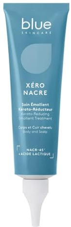 BLUE SKINCARE | Soin Émollient Kérato-Réducteur | Xéro Nacre | Aide à éliminer les plaques squameuses et les états pelliculaires | Corps & cuir chevelu | 99% Naturel, Sans Parfum | 100 ml