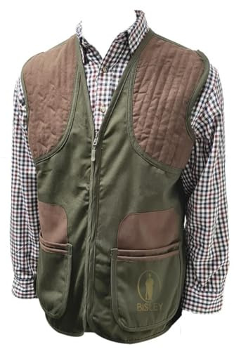 Bisley Shooting Vest Olive/Brown - Hunting outdoor gear for Men