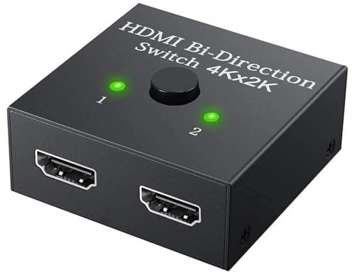 Visiodirect Répartiteur HDMI 4K à 2 Ports Bi-directionnel commutateur 1x2 ou 2x1 1080P pour TV OLED LG OLED65C3 2023 65