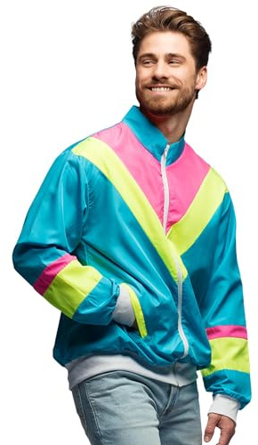 Boland - Veste d'entraînement pour hommes, déguisement pour une fête à thème, Halloween ou le carnaval, déguisement des années 90