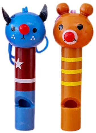 LQIOACU 2 Stück Kinder Trompete, Vogelpfeife, Tier Design, Ideal für Kinder, Partys & Geschenke