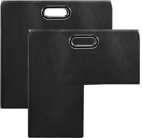 BAODBF 2 cestas plegables de fieltro para escaleras, cesta de almacenamiento para escaleras, organizador plegable en forma de L, cestas grandes con asas para escaleras de madera, almacenamiento,