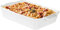 AHAQU 3000ml Ceramic Baking Dish, 38x23cm Rectangular Lasagna Pan with Handle, Porcelain Casserole Dish for Oven, Large Nonstick Ceramic Bakeware- White
