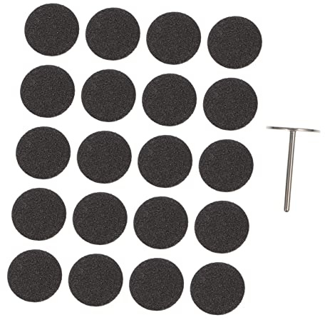 Healeved Schleifpapierscheibe Für Maniküre Und Pediküre Mit Metallbits Für Polieren Und Reinigen Geeignet Zum Schärfen Von Eckigen Nägeln Und Schnellem Kürzen