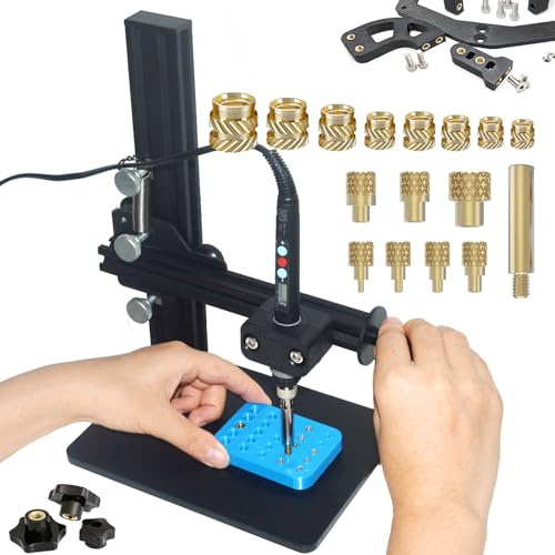 Utensile a caldo con punte di saldatura e 380 inserti filettati per filettatura M2 M2.5 M3 M4 M5 M6 (1/4) M8 per inserimento caldo di componenti di stampa 3D