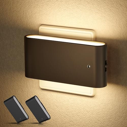 JandCase Luz Nocturna, 2 Piezas Lampara Bebe Noche con Sensor Crepuscular, 3 Niveles de Brillo Ajustables, 3000K Blanco Cálido, Luz de Noche Enchufe para Habitación Bebé, Dormitorio, Pasillos, Sala