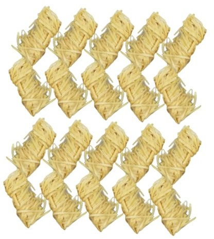 CIYODO 32pièces Allume-feu Naturel pour Cheminée Feux De Camp Et Barbecue Pratique Et Facile à Transporter