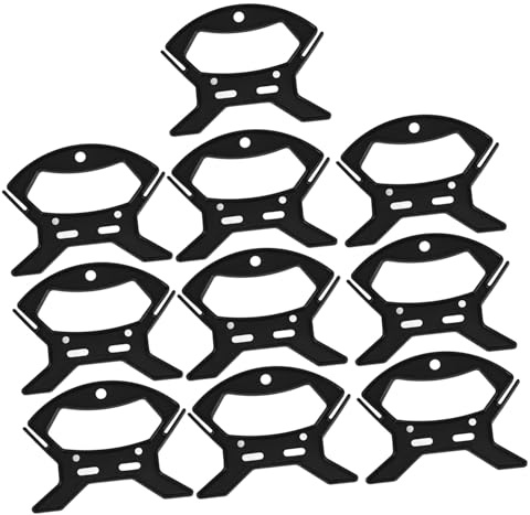 Gatuida Organizer per Cavi 10 Pezzi Nero in Plastica Resistente Avvolgitore per Fili Audio e Cavi Facile da Usare per Casa e Ufficio Gestione Efficiente
