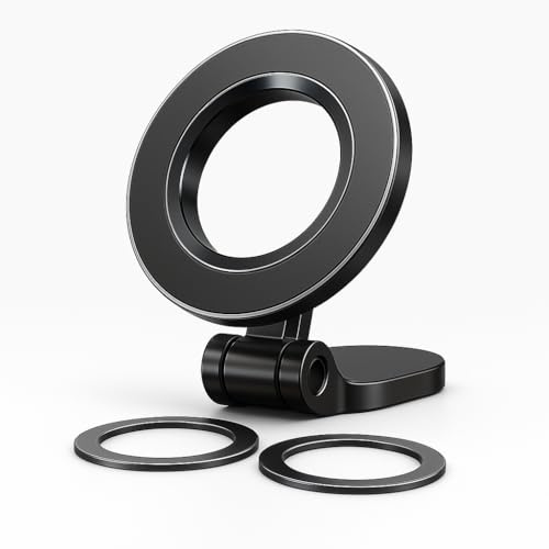 Genérico Soporte Magnético para Móvil en el Coche, Compatible con tecnologia MagSafe para Todos los Smartphones, Imán Potente, Adhesivo Resistente, Diseño Compacto y Elegante