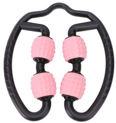 TOVINANNA Rouleau de Massage Relaxant Musculaire Rose Bâton de Fitness Multi-Usage en Matériau Doux pour Yoga et Sport Accessoire Ergonomique pour Soulager Douleurs Musculaires et