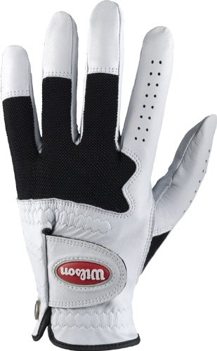 Wilson Advantage Herren Handschuh 2er Pack (weiß/schwarz, klein, Linke Hand)