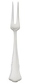 Robbe & Berking Tenedor para Servir Carne Grande Alt-Chippendale (Chapado Macizo en Plata con 150 g)