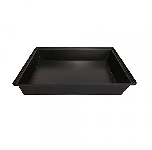 Breker Kunststoffwanne 50x60cm [geeignet als Kotwanne] 30 Liter Fassungsvolumen | Allzweckwanne | Plastikwanne | Schwarz