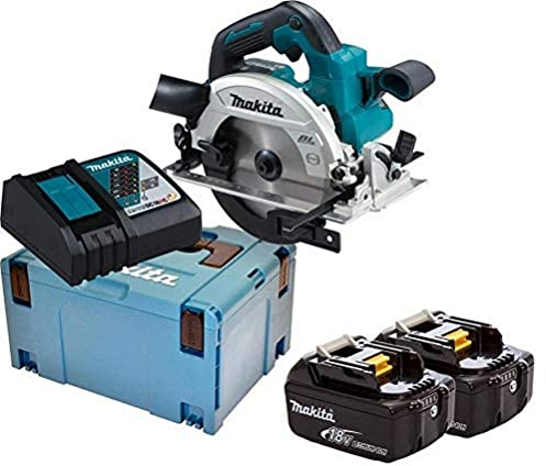 Makita DHS661RTJU Akku-Handkreissäge 57 mm 18 V mit Bluetooth / 5,0 Ah, 2 Akkus + Ladegerät im MAKPAC