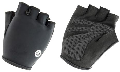 AGU Unisex-Adult Nero Guanti a Mezze DITA Gel Sport in Lycra 190gr, Einheitsgröße