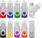 2 GB Memory Stick 10 Pack, KOOTION Bulk USB Stick Swivel Flash Drive 2 GB Pen Drive Thumb Drive Jump Drive Computer Data Storage (10Pack Mixcolor)