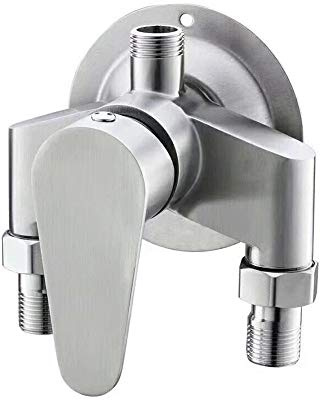 Rubinetto da bagno a parete in acciaio inox doccia Rubinetto Miscelatore Bagno acqua calda e fredda Valvola miscelatrice, Doccia Esterno