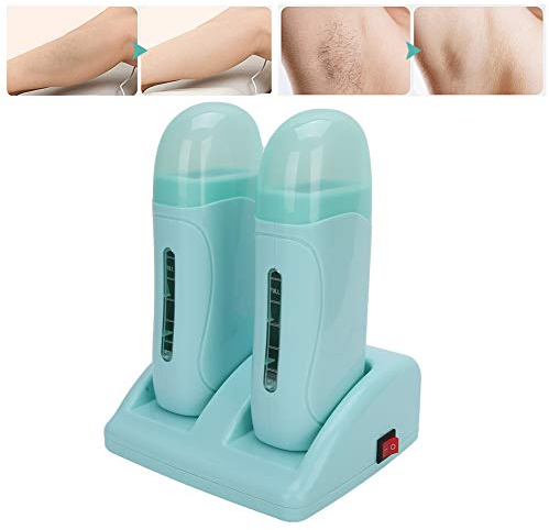 Appareil à Cire Professionnel, Chauffe-Cire D'éPilation, Double Chauffe-Cire, Instrument De Beauté Pour L'éPilation Du Corps(EU)